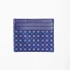 Bluette Leather And Silk Credit Card Holder - 5 Compartments