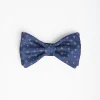 Bluette Pre-Knotted Silk Bowtie - Small Flower Pattern