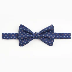 Bluette Pre-Knotted Silk Bowtie - Small Flower Pattern