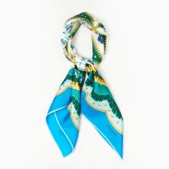 Bluette Silk Scarf 90 - Floral Pattern