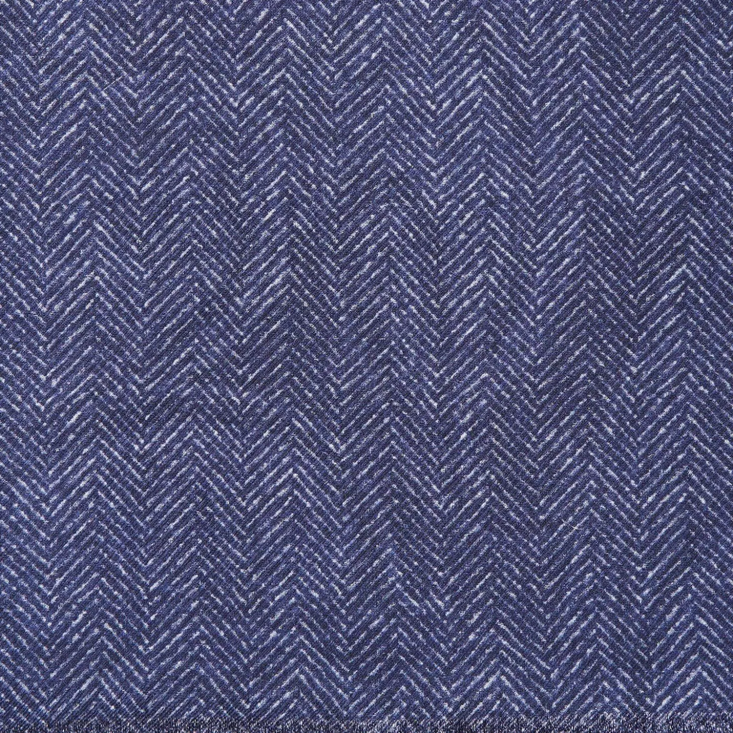Blue Wool Stole - Paisley Pattern