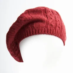 Braided Basque In Burgundy Cashmere