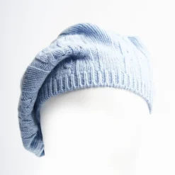 Braided Basque In Light Blue Cashmere