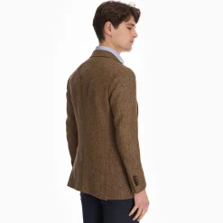 Brown Jacket With Lining Crafted By Pattern 1950 Archive Collection