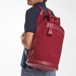 Burgubdy Gian Beach Bag