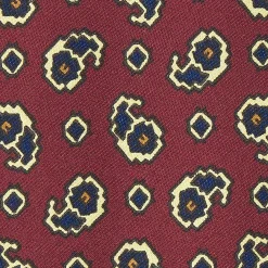 Burgundy Archivio Collection Silk Tie 1932-05