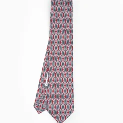 Burgundy Archivio Collection Silk Tie 1986-03