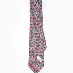 Burgundy Archivio Collection Silk Tie 1986-03