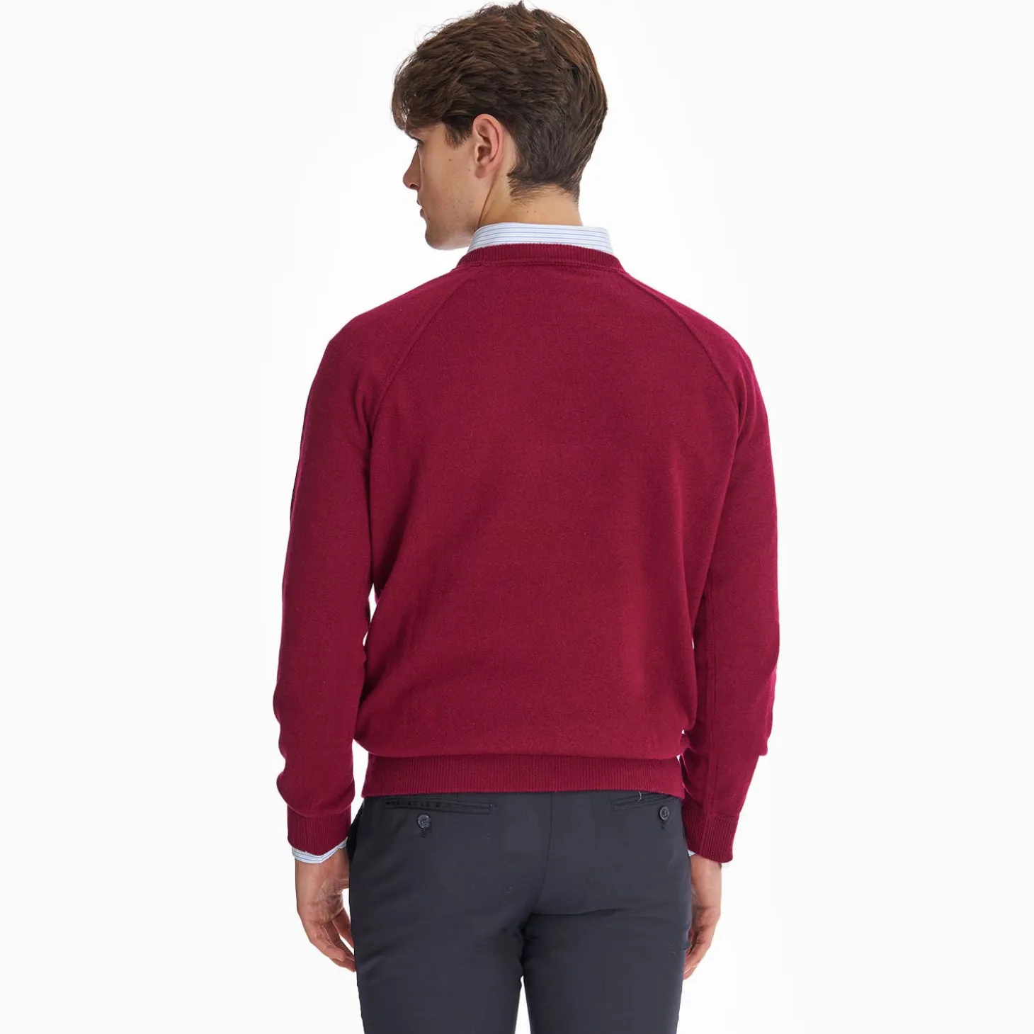 Burgundy Cashmere Sweatshirt