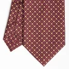 Burgundy Extra Long Tie With Small Designs