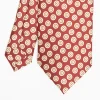 Burgundy Heritage Silk Tie - Large Geometric Pattern
