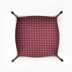 Burgundy Large Leather Vide00A0Poche