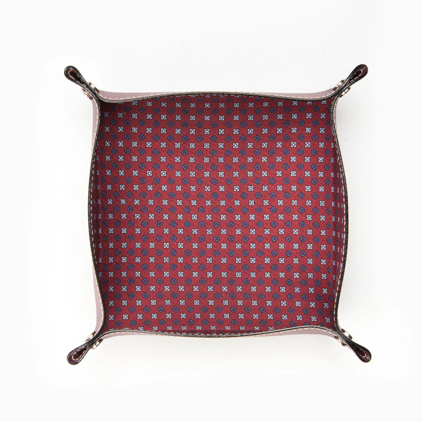 Burgundy Large Leather Vide00A0Poche