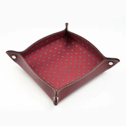 Burgundy Large Leather Vide00A0Poche