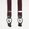 Burgundy Plain Colour Braces