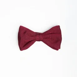 Burgundy Pre-Knotted Silk Bowtie - Solid Color