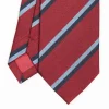 Burgundy Sartorial Striped Silk Tie
