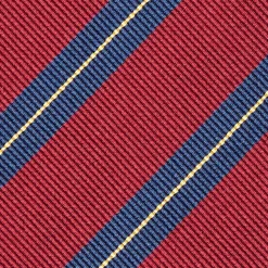 Burgundy Sartorial Striped Silk Tie