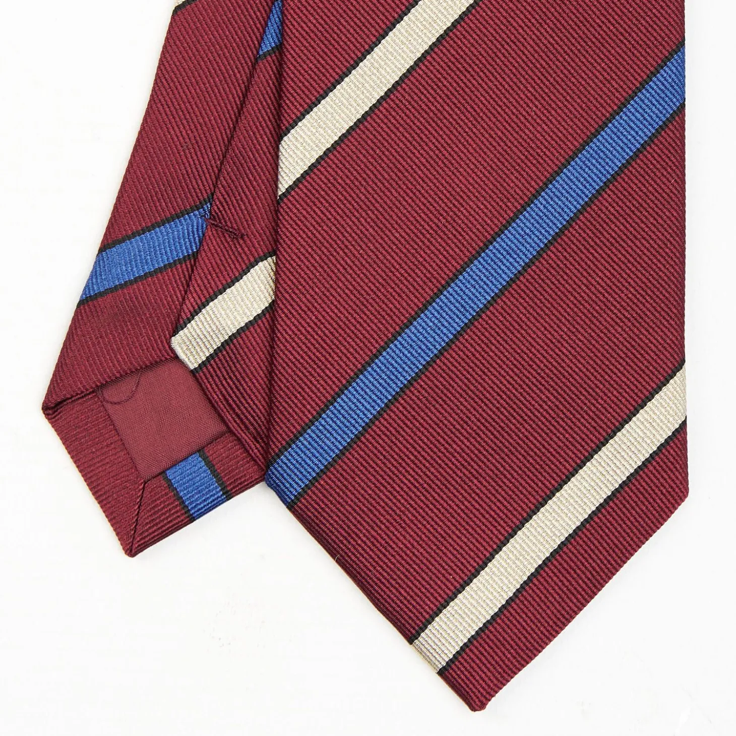 Burgundy Sartorial Striped Tie