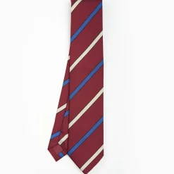 Burgundy Sartorial Striped Tie