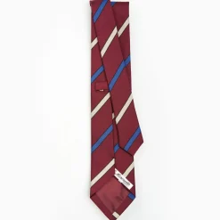 Burgundy Sartorial Striped Tie