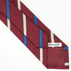 Burgundy Sartorial Striped Tie