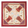 Burgundy Silk Scarf 90 - Napoli Terra Mia