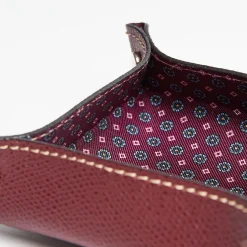 Burgundy Small Leather Vide00A0Poche