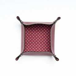 Burgundy Small Leather Vide00A0Poche