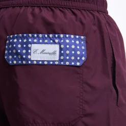 Burgundy Swim Short - Plain Colour