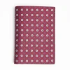 Burgundy Vertical Wallet In Silk And Leather