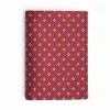 Burgundy Vertical Wallet In Silk And Leather