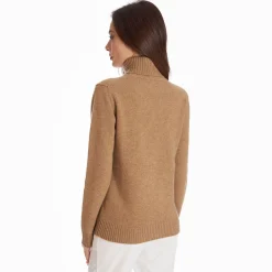 Camel Cashmere Turtleneck
