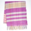 Cashmere Stole With Check Design