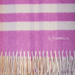 Cashmere Stole With Check Design