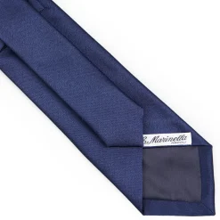 Cerimonial Solid Blue Silk Satin Tie