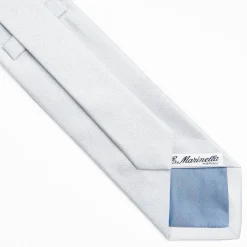 Cerimonial Solid Light Blue Silk Satin Tie