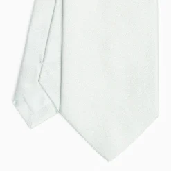 Cerimonial Solid Light Green Silk Satin Tie