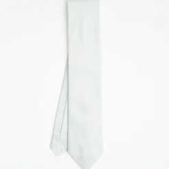 Cerimonial Solid Light Green Silk Satin Tie