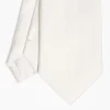 Cerimonial Solid Light Grey Silk Satin Tie