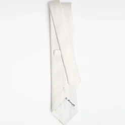 Cerimonial Solid Light Grey Silk Satin Tie