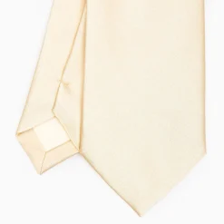 Cerimonial Solid Yellow Silk Satin Tie