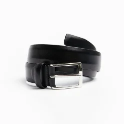 Classic Black Leather Belt 30 Mm