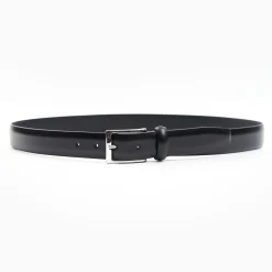 Classic Black Leather Belt 30 Mm