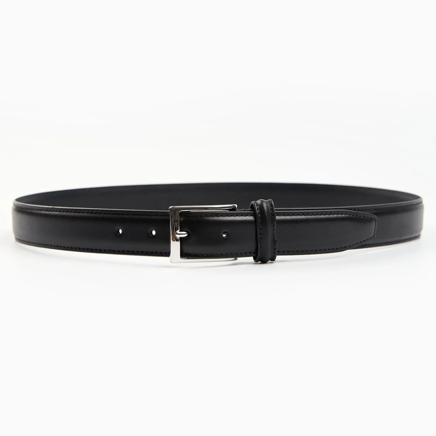 Classic Black Leather Belt 30 Mm
