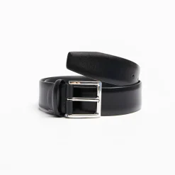 Classic Black Leather Belt 35 Mm