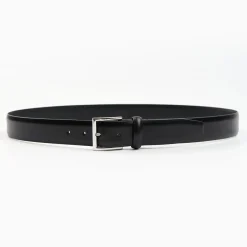 Classic Black Leather Belt 35 Mm