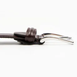 Classic Chocolate Dark Leather Belt 30 Mm