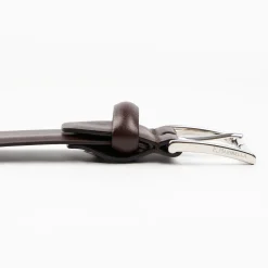 Classic Chocolate Dark Leather Belt 35 Mm