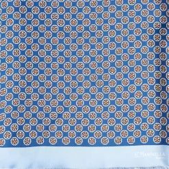 Dark And Light Blue Double Silk Scarf